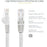 StarTech.com 2m CAT6 Ethernet Cable - White Snagless Gigabit - 100W PoE UTP 650MHz Category 6 Patch Cord UL Certified Wiring/TIA - 2 m Category 6 Network Cable for Network Device - First End: 1 x RJ-45 Network - Male - Second End: 1 x RJ-45 Network - Male IM2701103