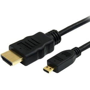 StarTech.com 2m Micro HDMI to HDMI Cable with Ethernet, 4K High Speed Micro HDMI Type-D Device to HDMI Monitor Adapter/Converter Cord - 2 m HDMI/Micro HDMI A/V Cable for Audio/Video Device, TV, Projector - First End: 1 x 19-pin HDMI Digital Audio/Video - IM2061230