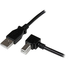 StarTech.com 2m USB 2.0 A to Right Angle B Cable - M/M - 2 m USB/USB-B Data Transfer Cable for Printer, Scanner - First End: 1 x 4-pin USB 2.0 Type A - Male - Second End: 1 x 4-pin USB 2.0 Type B - Male - 480 Mbit/s - Shielding - Nickel Plated Connector - IM2514070