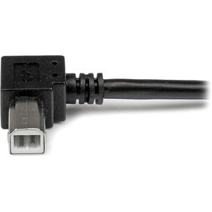 StarTech.com 2m USB 2.0 A to Right Angle B Cable - M/M - 2 m USB/USB-B Data Transfer Cable for Printer, Scanner - First End: 1 x 4-pin USB 2.0 Type A - Male - Second End: 1 x 4-pin USB 2.0 Type B - Male - 480 Mbit/s - Shielding - Nickel Plated Connector - IM2514070