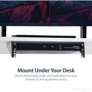 StarTech.com 2U 19in Steel Vertical Wall Mount Equipment Rack Bracket~ - TAA Compliant IM2902525