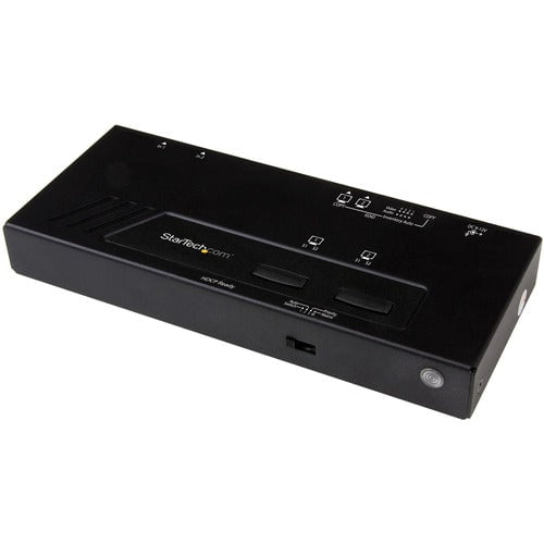 StarTech.com 2x2 HDMI Matrix Switch - 4K with Fast Switching and Auto-Sensing - 3840 × 2160 - 4K - 2 x 2 - Display, DVD Player, Blu-ray Disc Player, Computer, Projector - 2 x HDMI Out - TAA Compliant IM3098337