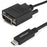 StarTech.com 3.3 ft / 1 m USB-C to DVI Cable - USB Type-C Video Adapter Cable - 1920 x 1200 - Black - 1 m DVI/USB Video/Data Transfer Cable for Projector, Workstation, MacBook, TV - First End: 1 x 25-pin DVI-D Digital Video - Male - Second End: 1 x 24-pin IM3389650