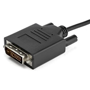 StarTech.com 3.3 ft / 1 m USB-C to DVI Cable - USB Type-C Video Adapter Cable - 1920 x 1200 - Black - 1 m DVI/USB Video/Data Transfer Cable for Projector, Workstation, MacBook, TV - First End: 1 x 25-pin DVI-D Digital Video - Male - Second End: 1 x 24-pin IM3389650