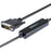 StarTech.com 3.3 ft / 1 m USB-C to DVI Cable - USB Type-C Video Adapter Cable - 1920 x 1200 - Black - 1 m DVI/USB Video/Data Transfer Cable for Projector, Workstation, MacBook, TV - First End: 1 x 25-pin DVI-D Digital Video - Male - Second End: 1 x 24-pin IM3389650