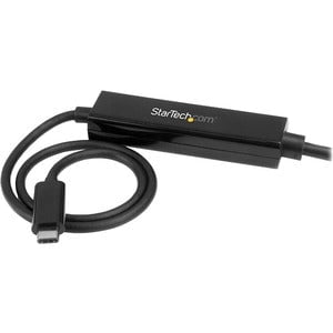 StarTech.com 3.3 ft / 1 m USB-C to DVI Cable - USB Type-C Video Adapter Cable - 1920 x 1200 - Black - 1 m DVI/USB Video/Data Transfer Cable for Projector, Workstation, MacBook, TV - First End: 1 x 25-pin DVI-D Digital Video - Male - Second End: 1 x 24-pin IM3389650
