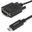 StarTech.com 3.3 ft / 1 m USB-C to DVI Cable - USB Type-C Video Adapter Cable - 1920 x 1200 - Black - 1 m DVI/USB Video/Data Transfer Cable for Projector, Workstation, MacBook, TV - First End: 1 x 25-pin DVI-D Digital Video - Male - Second End: 1 x 24-pin IM3389650