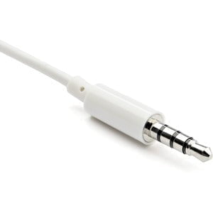 StarTech.com 3.5mm 4 Position to 2x 3 Position 3.5mm Headset Splitter Adapter M/F - White - 15.24 cm Mini-phone Audio Cable for Audio Device, Speaker, Headphone, Headset, Microphone, Notebook, iPod, iPhone, Ultrabook - First End: 1 x Mini-phone Stereo Aud IM2536925