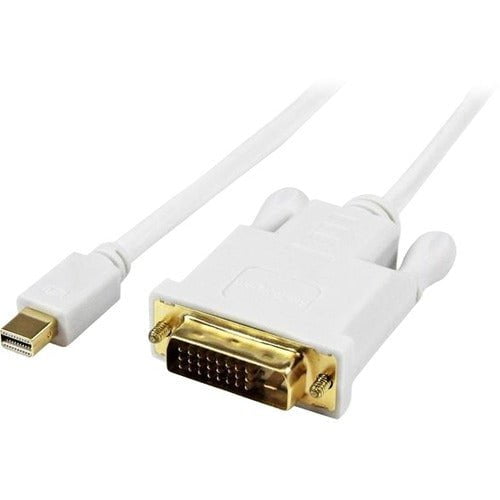 StarTech.com 3 ft Mini DisplayPort to DVI Active Adapter Converter Cable - mDP to DVI 1920x1200 - White - 91.44 cm DisplayPort/DVI Video Cable for Video Device, Notebook, Monitor, Projector, MacBook, Ultrabook - First End: 1 x 20-pin Mini DisplayPort Digi IM2557440