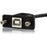 StarTech.com 3 ft Panel Mount USB Cable B to B - F/M - 91.44 cm USB-B Data Transfer Cable for Storage Enclosure, Hard Drive - First End: 1 x 4-pin USB Type B - Male - Second End: 1 x 4-pin USB Type B - Female - Shielding - Nickel Plated Connector - 24/28 IM2503080