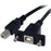 StarTech.com 3 ft Panel Mount USB Cable B to B - F/M - 91.44 cm USB-B Data Transfer Cable for Storage Enclosure, Hard Drive - First End: 1 x 4-pin USB Type B - Male - Second End: 1 x 4-pin USB Type B - Female - Shielding - Nickel Plated Connector - 24/28 IM2503080