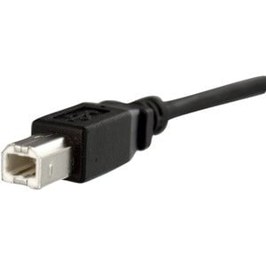 StarTech.com 3 ft Panel Mount USB Cable B to B - F/M - 91.44 cm USB-B Data Transfer Cable for Storage Enclosure, Hard Drive - First End: 1 x 4-pin USB Type B - Male - Second End: 1 x 4-pin USB Type B - Female - Shielding - Nickel Plated Connector - 24/28 IM2503080