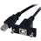 StarTech.com 3 ft Panel Mount USB Cable B to B - F/M - 91.44 cm USB-B Data Transfer Cable for Storage Enclosure, Hard Drive - First End: 1 x 4-pin USB Type B - Male - Second End: 1 x 4-pin USB Type B - Female - Shielding - Nickel Plated Connector - 24/28 IM2503080