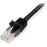 StarTech.com 3 m Black Cat5e Snagless RJ45 UTP Patch Cable - 3m Patch Cord - 3 m Category 5e Network Cable for Network Device - First End: 1 x RJ-45 Network - Male - Second End: 1 x RJ-45 Network - Male - Patch Cable - Gold Plated Contact - CM - 24 AWG - IM2875724