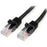 StarTech.com 3 m Black Cat5e Snagless RJ45 UTP Patch Cable - 3m Patch Cord - 3 m Category 5e Network Cable for Network Device - First End: 1 x RJ-45 Network - Male - Second End: 1 x RJ-45 Network - Male - Patch Cable - Gold Plated Contact - CM - 24 AWG - IM2875724