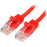 StarTech.com 3 m Red Cat5e Snagless RJ45 UTP Patch Cable - 3m Patch Cord - 3 m Category 5e Network Cable for Network Device, Hub - First End: 1 x RJ-45 Network - Male - Second End: 1 x RJ-45 Network - Male - Patch Cable - Gold Plated Contact - CM - 24 AWG IM2875729