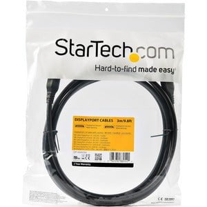 StarTech.com 3 m VESA Certified DisplayPort 1.4 Cable - 8K 60Hz HBR3 HDR - 10 ft Super UHD 4K 120Hz - DP to DP Video Monitor Cord M/M - 3m/9.8ft VESA Certified DisplayPort 1.4 Cable - 8K 60Hz/HDR/HBR3/DSC 1.2/HDCP 2.2/4:4:4 chroma subsampling/PVC jacket/g IM4400772