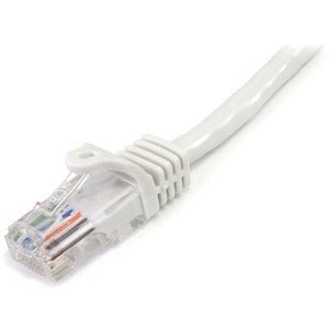 StarTech.com 3 m White Cat5e Snagless RJ45 UTP Patch Cable - 3m Patch Cord - 3 m Category 5e Network Cable for Network Device, Hub - First End: 1 x RJ-45 Network - Male - Second End: 1 x RJ-45 Network - Male - Patch Cable - Gold Plated Contact - CM - 24 A IM2875730