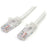 StarTech.com 3 m White Cat5e Snagless RJ45 UTP Patch Cable - 3m Patch Cord - 3 m Category 5e Network Cable for Network Device, Hub - First End: 1 x RJ-45 Network - Male - Second End: 1 x RJ-45 Network - Male - Patch Cable - Gold Plated Contact - CM - 24 A IM2875730