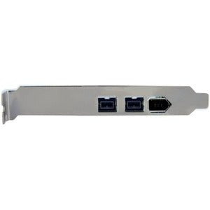 StarTech.com 3 Port 2b 1a 1394 PCI Express FireWire Card Adapter - PCI Express 1.1 x1 - Plug-in Card - 3 Firewire Port(s) - 1 Firewire 400 Port(s) - 2 Firewire 800 Port(s) - PC, Mac, Linux - TAA Compliant IM1595346