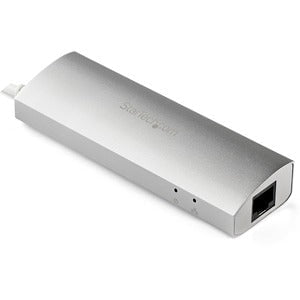 StarTech.com 3-Port Portable USB 3.0 Hub plus Gigabit Ethernet - USB - External - 3 USB Port(s) - 1 Network (RJ-45) Port(s) - 3 USB 3.0 Port(s) - PC, Mac, ChromeOS IM3098283