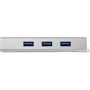 StarTech.com 3-Port Portable USB 3.0 Hub plus Gigabit Ethernet - USB - External - 3 USB Port(s) - 1 Network (RJ-45) Port(s) - 3 USB 3.0 Port(s) - PC, Mac, ChromeOS IM3098283