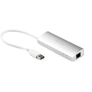 StarTech.com 3-Port Portable USB 3.0 Hub plus Gigabit Ethernet - USB - External - 3 USB Port(s) - 1 Network (RJ-45) Port(s) - 3 USB 3.0 Port(s) - PC, Mac, ChromeOS IM3098283