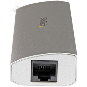 StarTech.com 3-Port Portable USB 3.0 Hub plus Gigabit Ethernet - USB - External - 3 USB Port(s) - 1 Network (RJ-45) Port(s) - 3 USB 3.0 Port(s) - PC, Mac, ChromeOS IM3098283