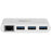 StarTech.com 3-Port USB-C Hub with Gigabit Ethernet - USB-C to 3x USB-A - USB 3.0 Hub - White - USB 3.0 Type C - External - 3 USB Port(s) - 1 Network (RJ-45) Port(s) - 3 USB 3.0 Port(s) - UASP Support - PC, Mac, Linux IM3521282