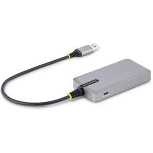 StarTech.com 3-Port USB Hub with Ethernet, USB-A Ports, Gigabit Ethernet/GbE, 5Gbps, Bus-Powered, 1ft/30cm Cable, Portable Laptop USB Hub - Portable USB Expansion Hub w/Gb Ethernet RJ45 (WoL/Jumbo Frames/V-LAN Tagging) for laptop/desktop - 3x USB-A 3.2 Ge IM5662043