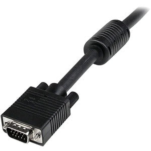 StarTech.com 30m Coax High Resolution Monitor VGA Video Cable - HD15 M/M - HD15 to HD15 Cable - VGA Monitor Cable - 30 m VGA Video Cable for Video Device, Monitor - First End: 1 x 15-pin HD-15 - Male - Second End: 1 x 15-pin HD-15 - Male - Shielding - Bla IM2061240