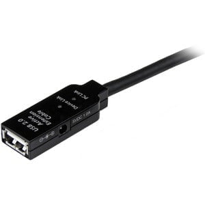 StarTech.com 35m USB 2.0 Active Extension Cable - M/F - 35 m USB Data Transfer Cable for Power Adapter, Wall Outlet - First End: 1 x USB 2.0 Type A - Male - Second End: 1 x USB 2.0 Type A - Female - 480 Mbit/s - Extension Cable - Shielding - Nickel Plated IM2086144