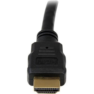 StarTech.com 3ft (1m) HDMI Cable, 4K High Speed HDMI Cable with Ethernet, Ultra HD 4K 30Hz Video, HDMI 1.4 Cable, HDMI Monitor Cord, Black - 1 m HDMI A/V Cable for Blu-ray Player, HDTV, DVD Player, Stereo Receiver, Projector, TV - First End: 1 x 19-pin HD IM2308008