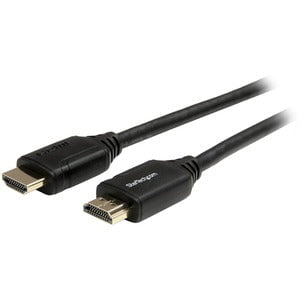StarTech.com 3ft (1m) Premium Certified HDMI 2.0 Cable with Ethernet, High Speed Ultra HD 4K 60Hz HDMI Cable HDR10, UHD HDMI Monitor Cord - 1.01 m HDMI A/V Cable for Audio/Video Device, Home Theater System, Monitor, TV, Workstation, Projector - First End: IM3418367