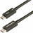 StarTech.com 3ft (1m) Thunderbolt 4 Cable, 40Gbps, 100W PD, 4K/8K Video, Intel-Certified, Compatible w/Thunderbolt 3/USB 3.2/DisplayPort - 3.3ft (1m) Thunderbolt 4 cable supports 40 Gbps 8K 60Hz and 100W Charging; Compatible w/ USB4/USB-C and Thunderbo... IM5930789