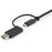 StarTech.com 3ft/1m USB-C Cable with USB-A Adapter Dongle, USB-C to C (10Gbps/PD), USB-A to C (5Gbps), 2-in-1 USB C Cable for Hybrid Dock - 1 m USB/USB-C Data Transfer Cable for Notebook, Docking Station, MacBook, Mobile Device, MacBook Pro, Wall Charger, IM5179806