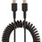 StarTech.com 3ft (1m) USB C Charging Cable, Coiled Heavy Duty Fast Charge & Sync USB-C Cable, High Quality USB 2.0 Type-C Cable, Black - 1 m USB-C Data Transfer Cable for Mobile Device, iPad Pro, iPad mini - First End: 1 x 24-pin USB 2.0 Type C - Male - S IM5505636