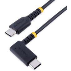 StarTech.com 3ft (1m) USB C Charging Cable Right Angle, 60W PD 3A, Heavy Duty Fast Charge USB-C Cable, Durable Rugged Aramid Fiber - 3ft (1m) USB C to right-angled USB type-C charging cable for convenient peripheral connection - Up to 60W Power Delivery 3 IM5625407