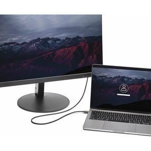 StarTech.com 3ft/1m USB C to DisplayPort 1.2 Cable 4K 60Hz - USB Type-C to DP Video Adapter Monitor Cable HBR2 - TB3 Compatible - Black - 1 m DisplayPort/Thunderbolt 3 A/V Cable for Audio/Video Device, Monitor, Projector, MacBook, MacBook Pro, iPad Pro - IM3285175