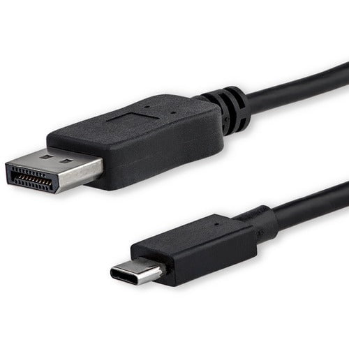 StarTech.com 3ft/1m USB C to DisplayPort 1.2 Cable 4K 60Hz - USB Type-C to DP Video Adapter Monitor Cable HBR2 - TB3 Compatible - Black - 1 m DisplayPort/Thunderbolt 3 A/V Cable for Audio/Video Device, Monitor, Projector, MacBook, MacBook Pro, iPad Pro - IM3285175