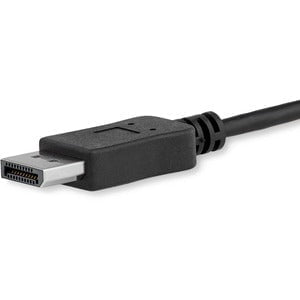 StarTech.com 3ft/1m USB C to DisplayPort 1.2 Cable 4K 60Hz - USB Type-C to DP Video Adapter Monitor Cable HBR2 - TB3 Compatible - Black - 1 m DisplayPort/Thunderbolt 3 A/V Cable for Audio/Video Device, Monitor, Projector, MacBook, MacBook Pro, iPad Pro - IM3285175