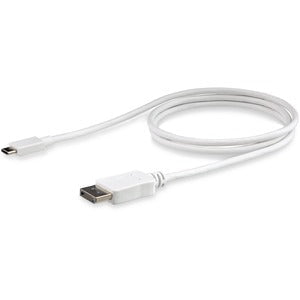StarTech.com 3ft/1m USB C to DisplayPort 1.2 Cable 4K 60Hz - USB Type-C to DP Video Adapter Monitor Cable HBR2 - TB3 Compatible - White - 1 m DisplayPort/Thunderbolt 3 Video Cable for Audio/Video Device, Monitor, Workstation, Projector, MacBook, Ultrabook IM3962947