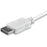StarTech.com 3ft/1m USB C to DisplayPort 1.2 Cable 4K 60Hz - USB Type-C to DP Video Adapter Monitor Cable HBR2 - TB3 Compatible - White - 1 m DisplayPort/Thunderbolt 3 Video Cable for Audio/Video Device, Monitor, Workstation, Projector, MacBook, Ultrabook IM3962947