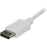 StarTech.com 3ft/1m USB C to DisplayPort 1.2 Cable 4K 60Hz - USB Type-C to DP Video Adapter Monitor Cable HBR2 - TB3 Compatible - White - 1 m DisplayPort/Thunderbolt 3 Video Cable for Audio/Video Device, Monitor, Workstation, Projector, MacBook, Ultrabook IM3962947
