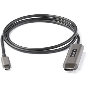 StarTech.com 3ft (1m) USB C to HDMI Cable 4K 60Hz with HDR10, Ultra HD USB Type-C to HDMI 2.0b Video Adapter Cable, DP 1.4 Alt Mode HBR3 - 1 m HDMI/USB-C A/V Cable for Audio/Video Device, Monitor, Digital Signage Display, TV, Projector, MacBook Pro, iPad IM5231874
