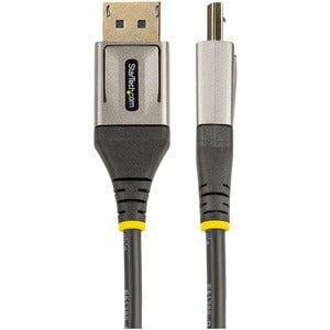 StarTech.com 3ft (1m) VESA Certified DisplayPort 1.4 Cable, 8K 60Hz HDR10, UHD 4K 120Hz Video, DP to DP Monitor Cord, DP 1.4 Cable, M/M - 1 m DisplayPort A/V Cable for Audio/Video Device, Monitor, Workstation, TV, Projector - First End: 1 x 20-pin Display IM5323328