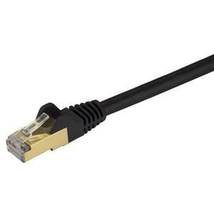 StarTech.com 3ft CAT6a Ethernet Cable - 10 Gigabit Category 6a Shielded Snagless 100W PoE Patch Cord - 10GbE Black UL Certified Wiring/TIA - 91.44 cm Category 6a Network Cable for Network Device, Hub, Switch, Patch Panel - First End: 1 x RJ-45 Network - M IM3119989