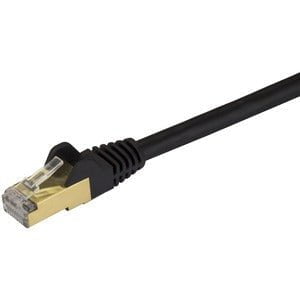 StarTech.com 3ft CAT6a Ethernet Cable - 10 Gigabit Category 6a Shielded Snagless 100W PoE Patch Cord - 10GbE Black UL Certified Wiring/TIA - 91.44 cm Category 6a Network Cable for Network Device, Hub, Switch, Patch Panel - First End: 1 x RJ-45 Network - M IM3119989