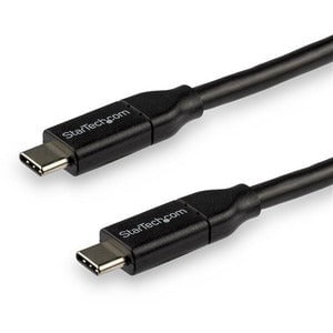 StarTech.com 3m 10 ft USB C to USB C Cable w/ 5A PD - M/M - USB 2.0 - USB-IF Certified - USB Type C Cable - USB C Charging Cable - USB C PD Cable - 3 m Thunderbolt 3 Data Transfer Cable for Notebook, MacBook Pro, MacBook, Power Bank - First End: 1 x 24-pi IM4273995
