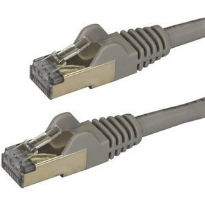 StarTech.com 3m CAT6a Ethernet Cable - 10 Gigabit Category 6a Shielded Snagless 100W PoE Patch Cord - 10GbE Grey UL Certified Wiring/TIA - 3 m Category 6a Network Cable for PoE-enabled Device, Computer, Hub, Router, Patch Panel - First End: 1 x RJ-45 Netw IM3683415